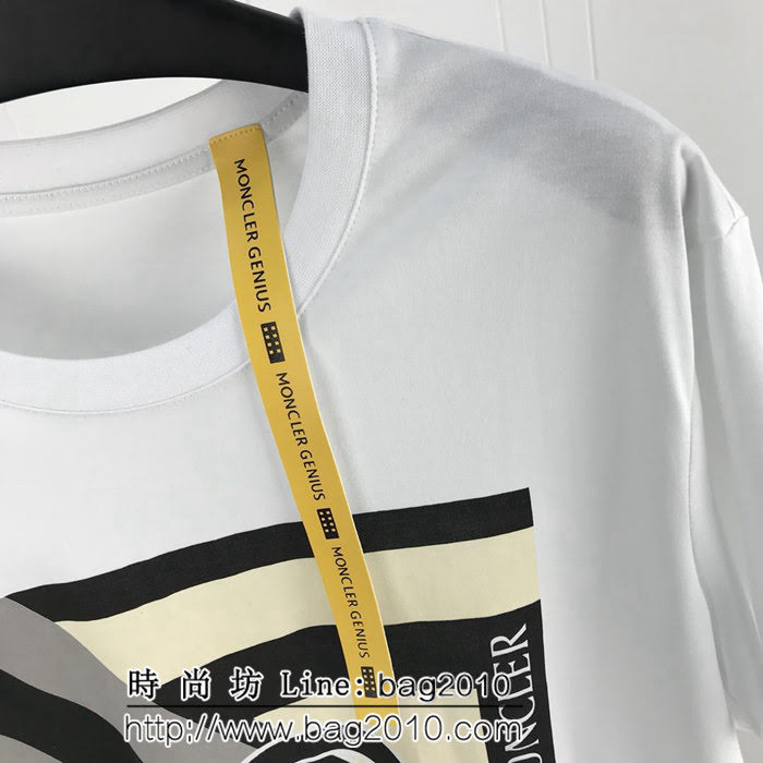 MONCLER蒙口 19ss新款 Craig Green Jacket系列款 白色印花短袖 男女同款 ydi1871